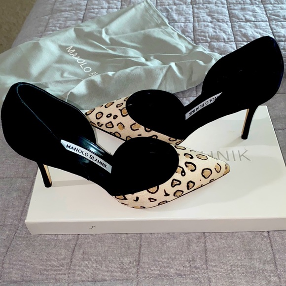 NWT Manolo Blahnik leopard pumps “Brand New” AUTHENTIC - Picture 1 of 7